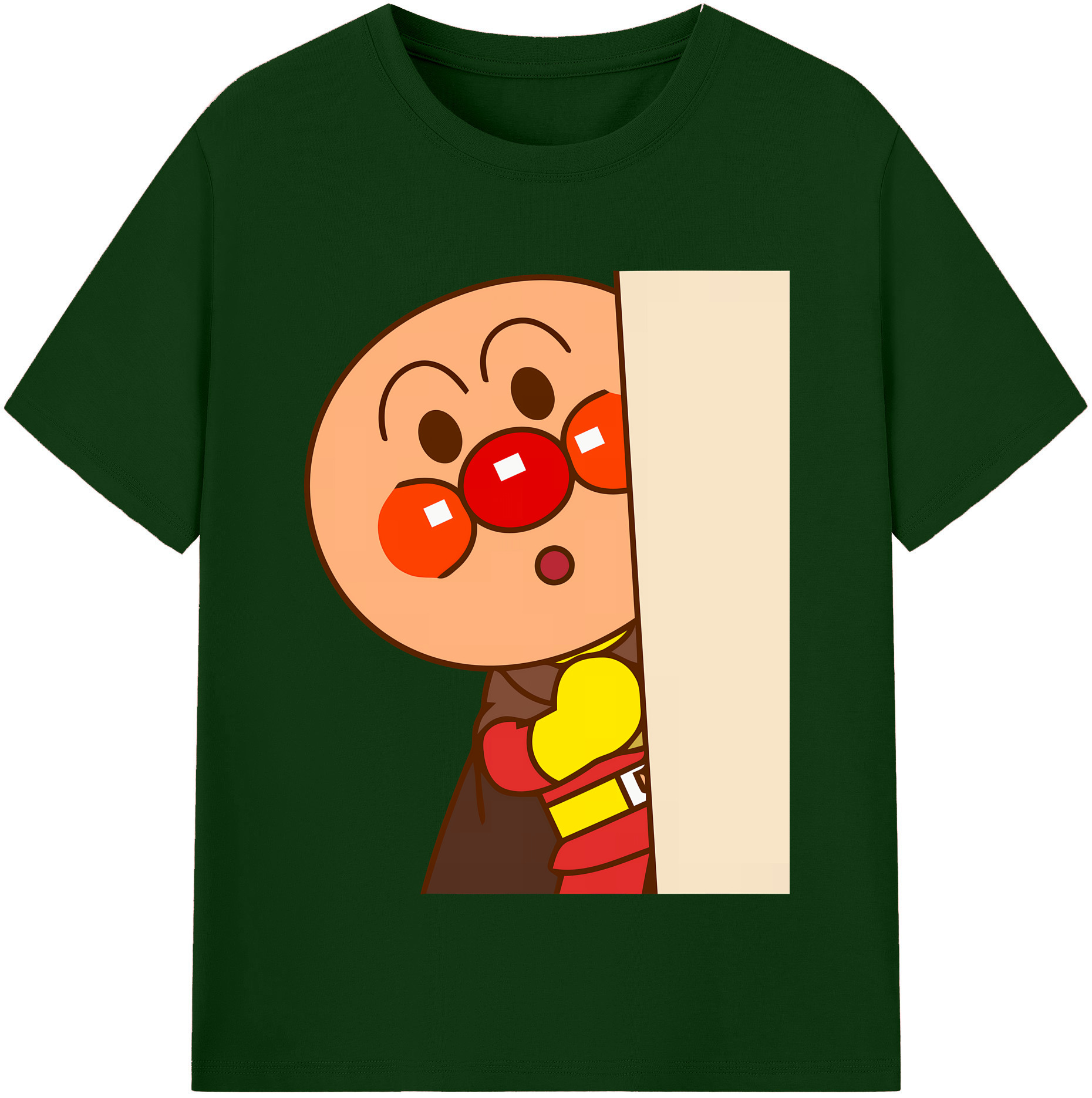 （画像用） アンパンマン Anpanman 綿100％半袖Tシャツ（フロントプリント）